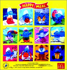 Les Schtroumpfs - Peluche McDonald's (2000) - Grand-Schtroumpf
